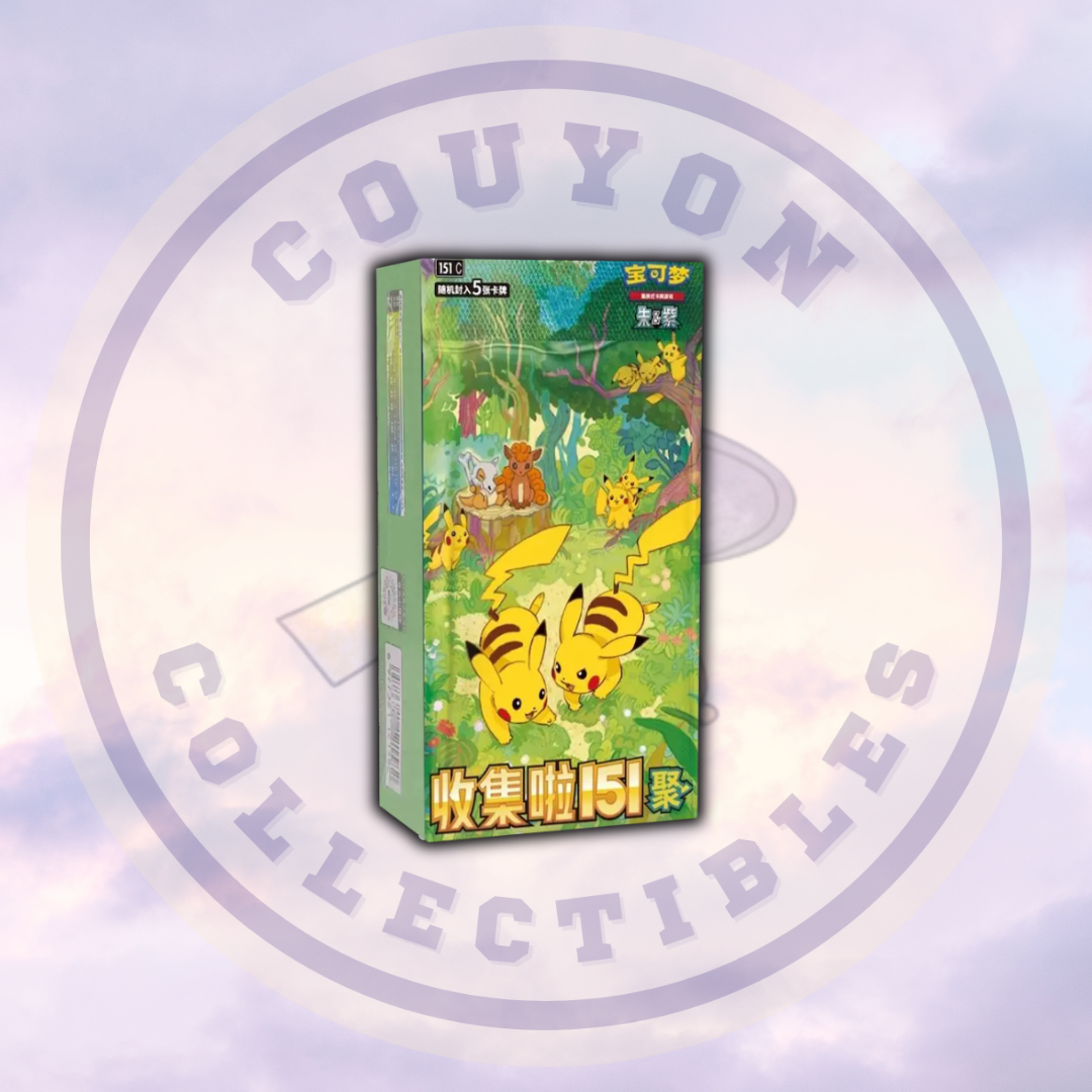 Chinese Pokémon Collect 151 Gather SLIM Booster Box