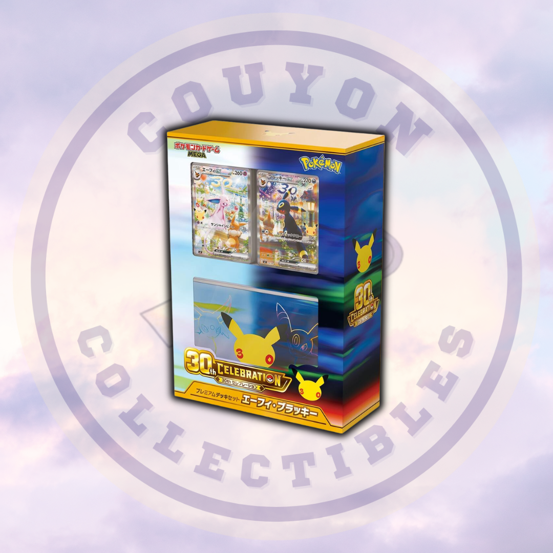Japanese Pokemon 30th Celebration Day & Night Premium Deck Set Espeon & Umbreon